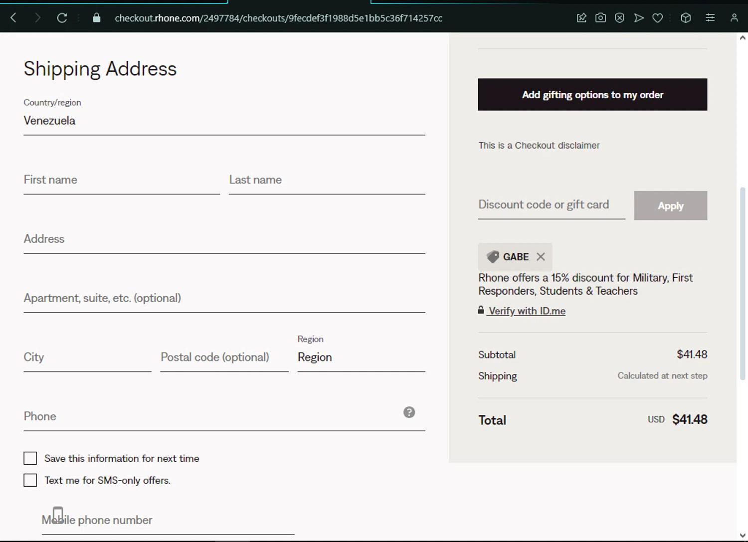 How to apply Rhone coupon code